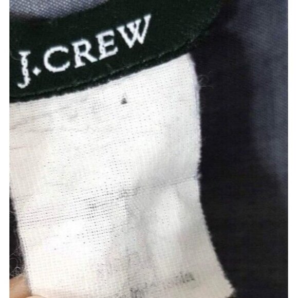 J. Crew Smock Top Gray Size Small Pleated Bib Long Sleeve Cuffs Button Pullover - Picture 6 of 6